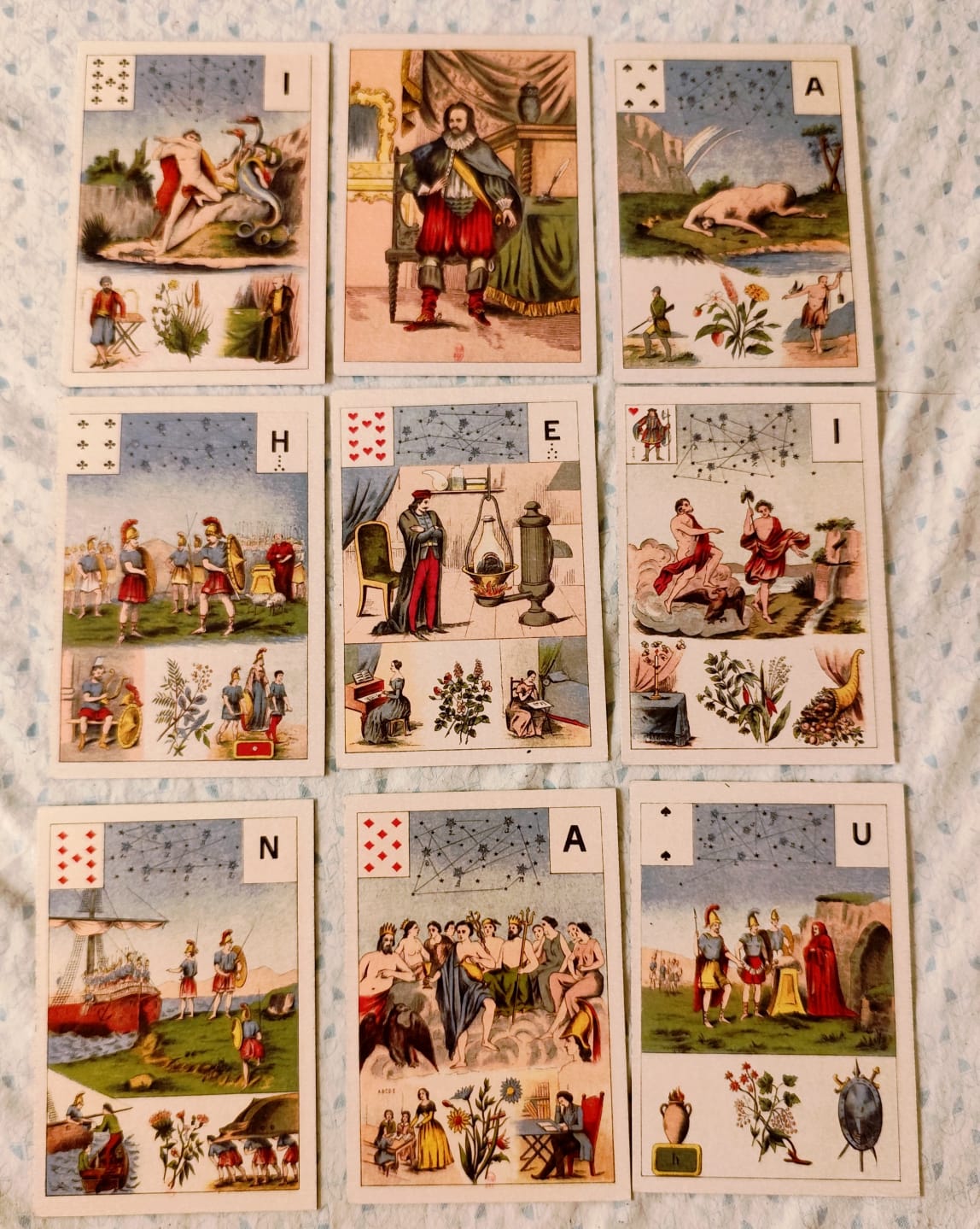 grand jeu lenormand tablero de cartas